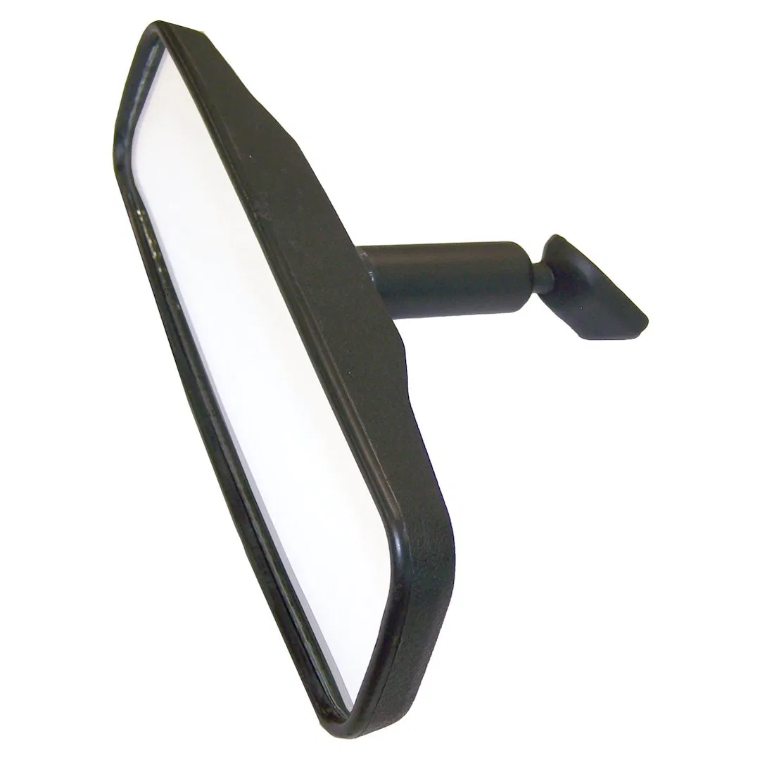 J5965338 – CROWN AUTO Interior Rear View Mirror, Non Auto Dimming Flat Glass 8-1/2 Inch Black